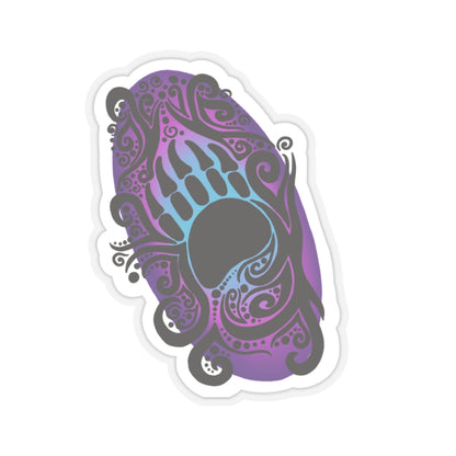 Bear Paw Kiss-Cut Sticker Paper products Printify   