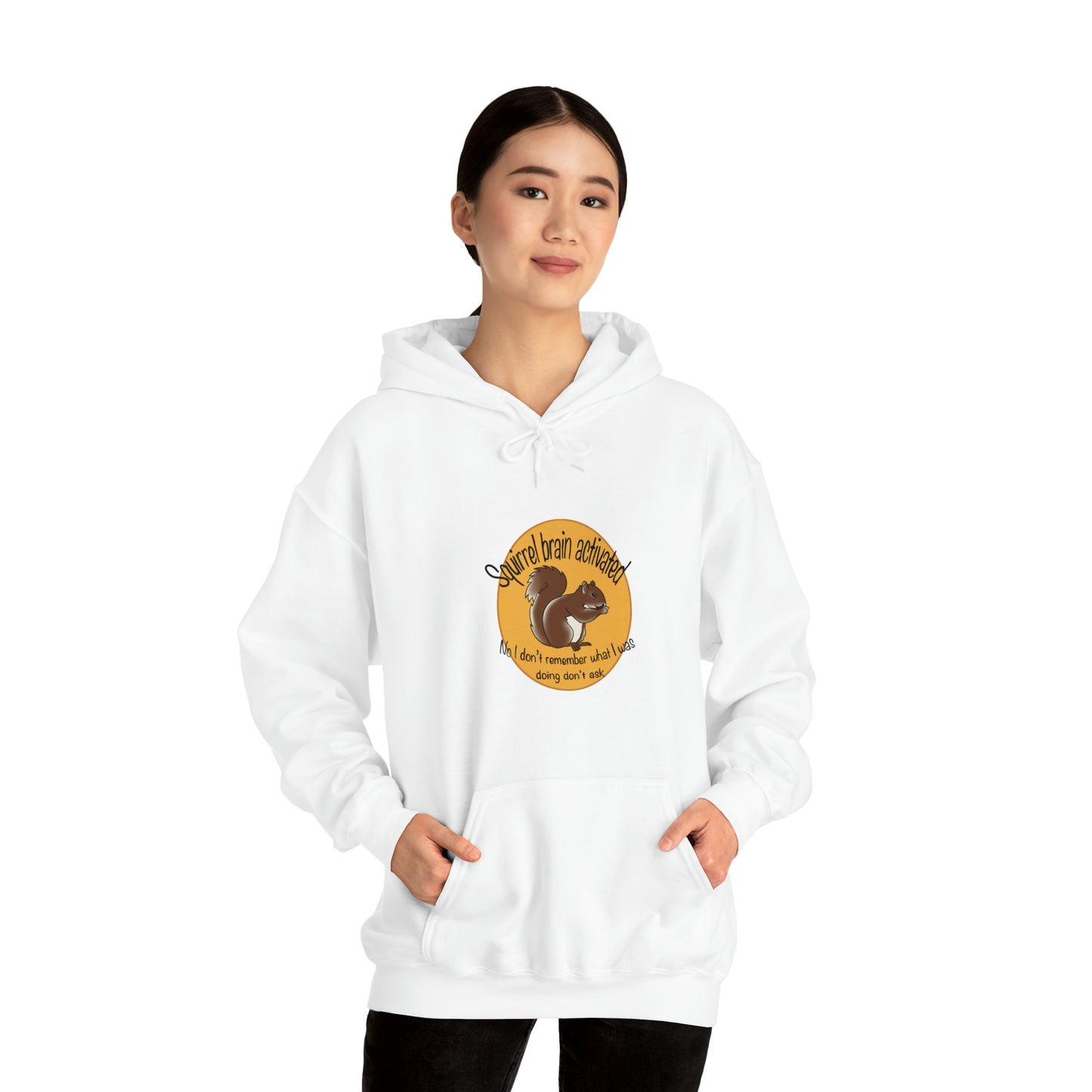 squirrel brain Unisex Heavy Blend™ Hooded Sweatshirt Hoodie Printify   