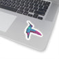 Hummingbird Kiss-Cut Sticker Paper products Printify 3" × 3" Transparent 