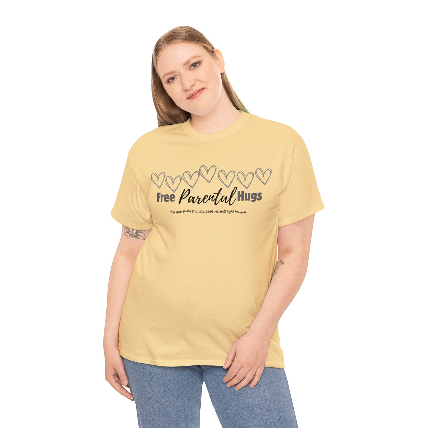 Spread Love and Comfort: "Free Parental Hugs" Shirt T-Shirt Printify Yellow Haze S 