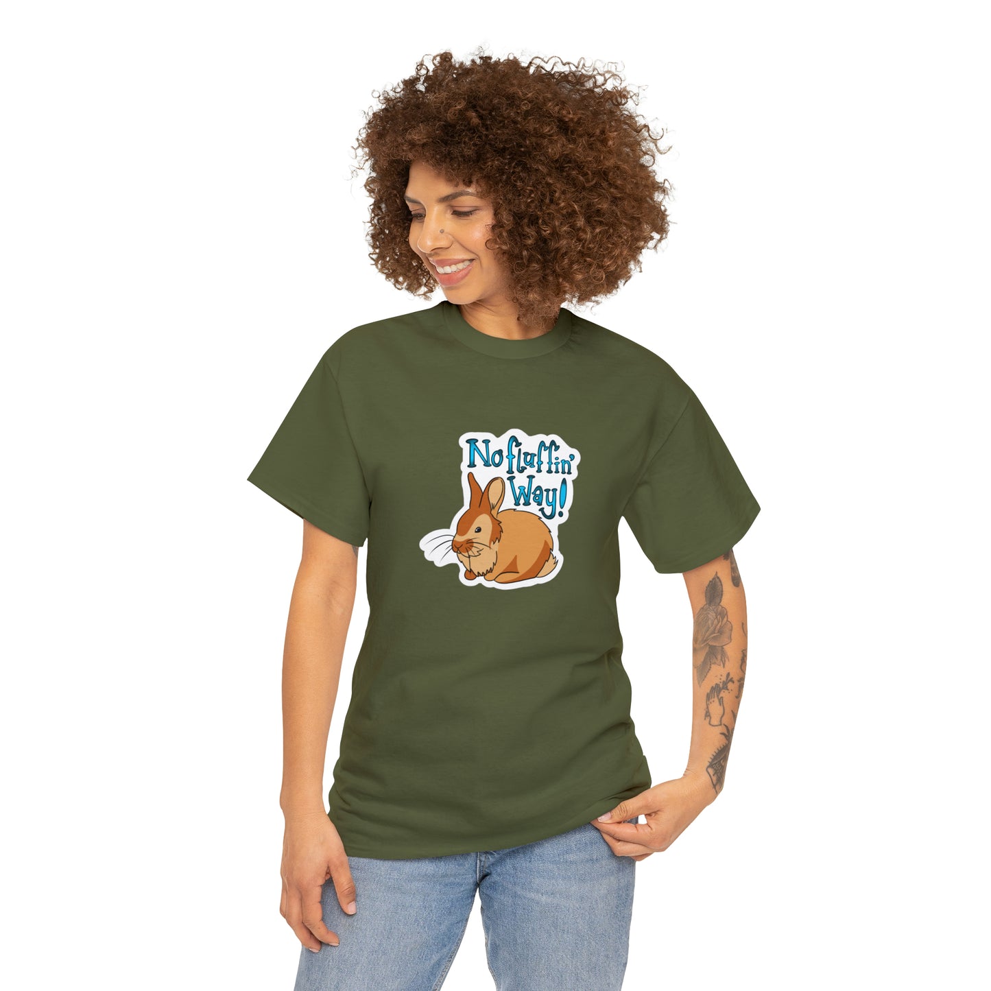 No fluffin Way Unisex Heavy Cotton Tee T-Shirt Printify   