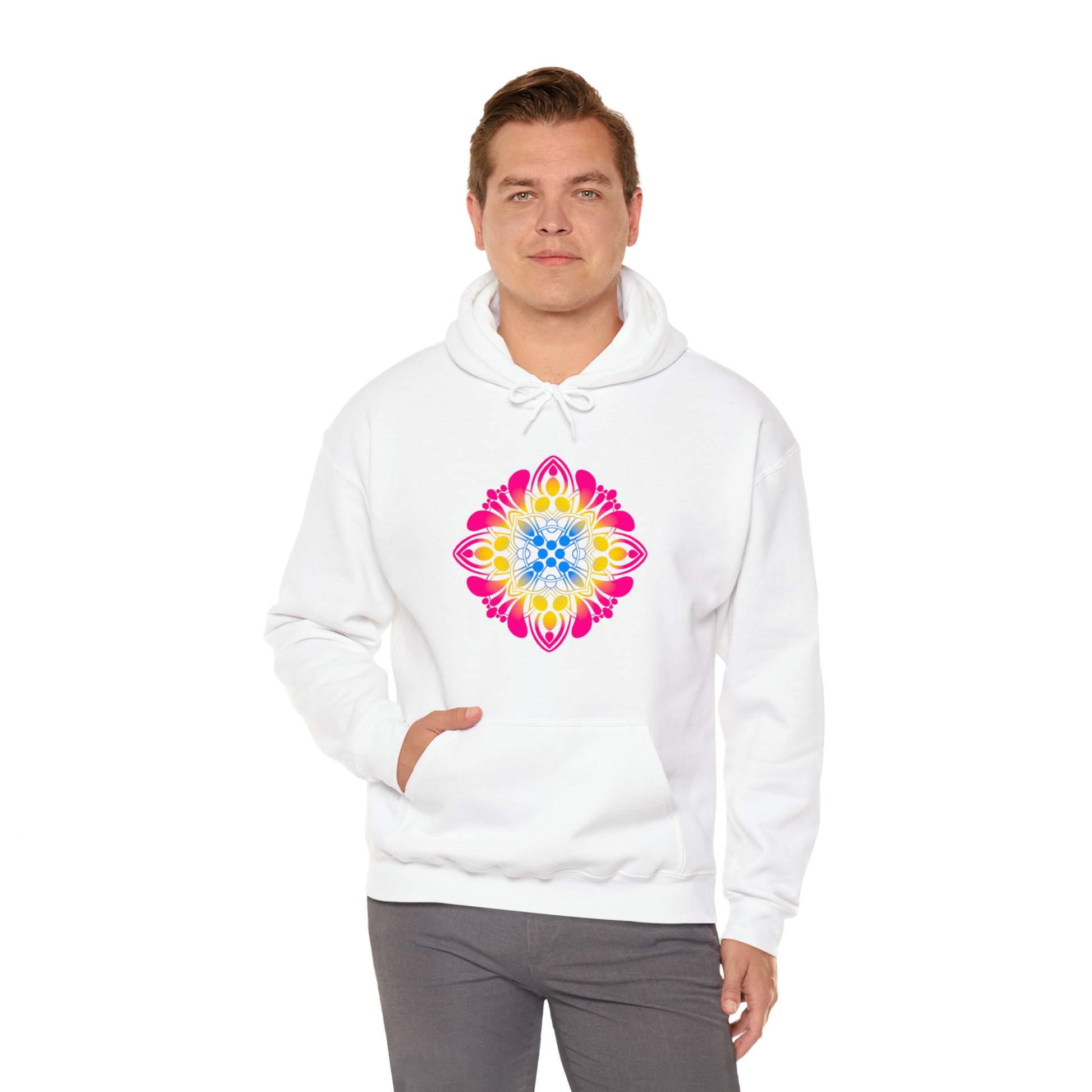 pansexual pride Unisex Heavy Blend™ Hooded Sweatshirt Hoodie Printify   