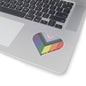 progressive pride you're safe with me Kiss-Cut Sticker