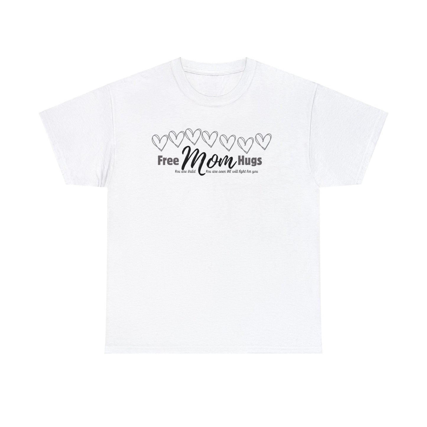 Spread Love and Acceptance: "Free Mom Hugs" Shirt T-Shirt Printify White S 