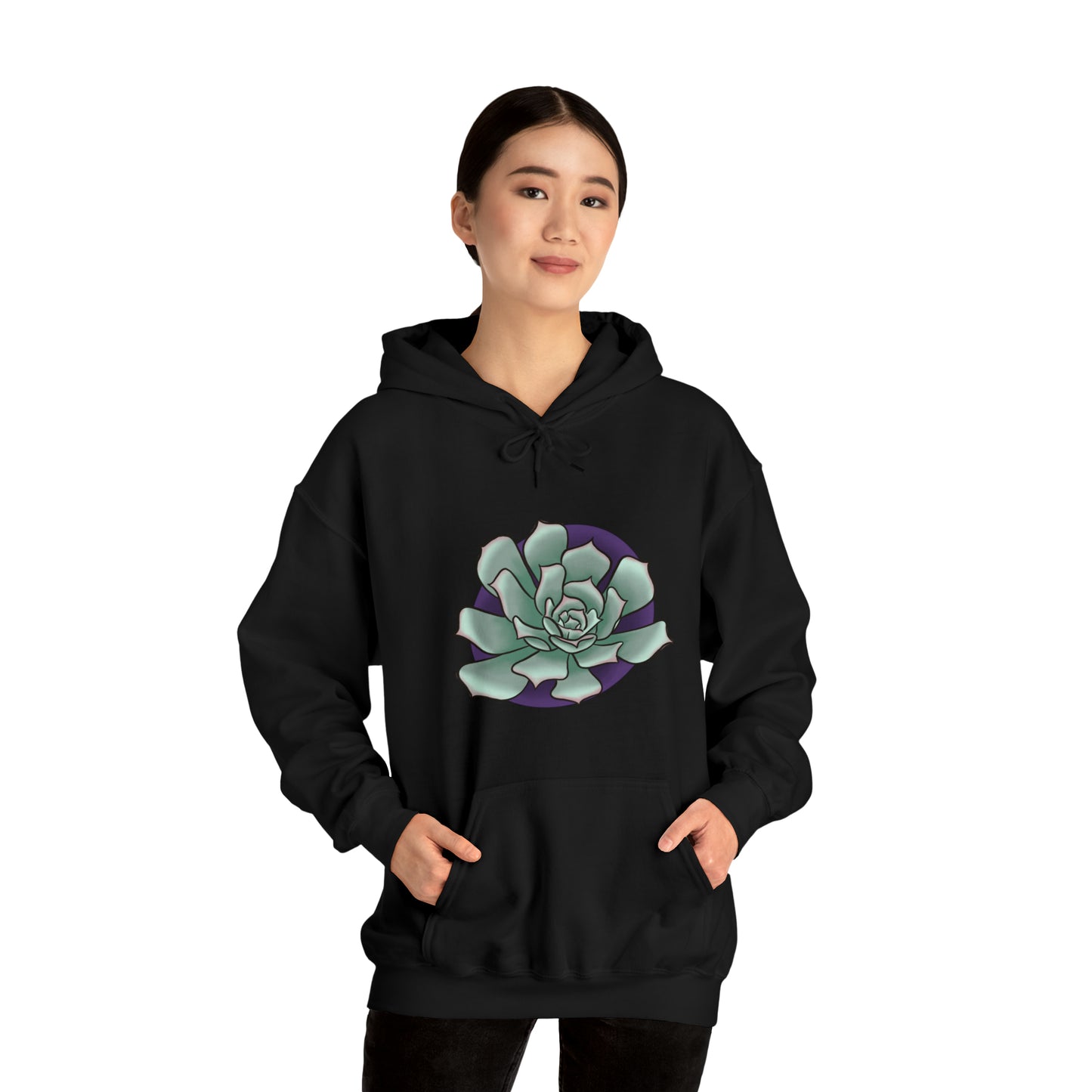 succulent Unisex Heavy Blend™ Hooded Sweatshirt Hoodie Printify   