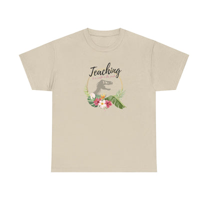 Teaching is a walk in the park Unisex Heavy Cotton Tee T-Shirt Printify   