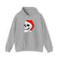 Santa Skull Unisex Heavy Blend™ Hooded Sweatshirt Hoodie Printify Sport Grey S 