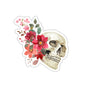 Skull floral bouquet Kiss-Cut Stickers