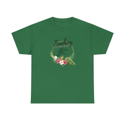 Teaching is a walk in the park Unisex Heavy Cotton Tee T-Shirt Printify   