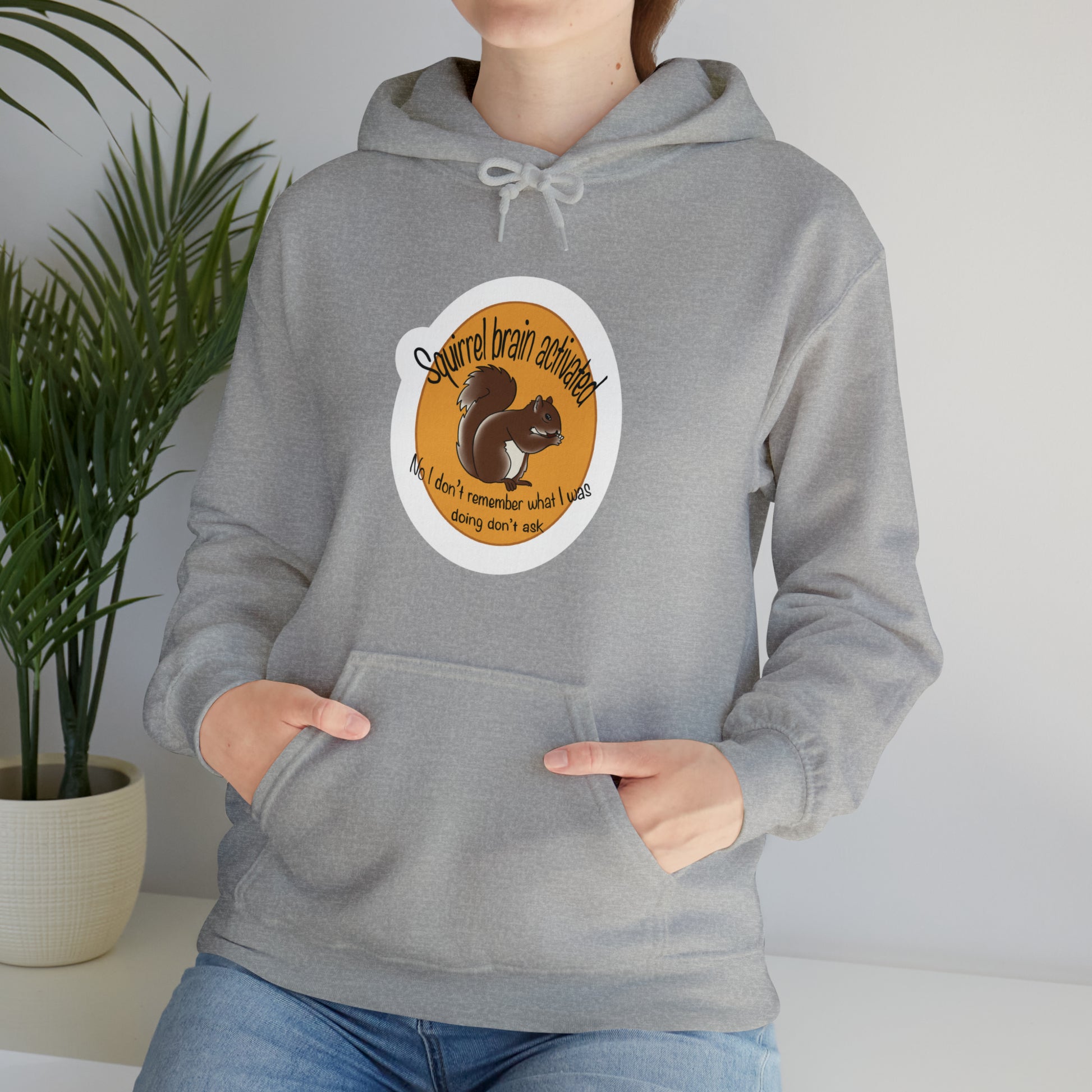 squirrel brain Unisex Heavy Blend™ Hooded Sweatshirt Hoodie Printify   