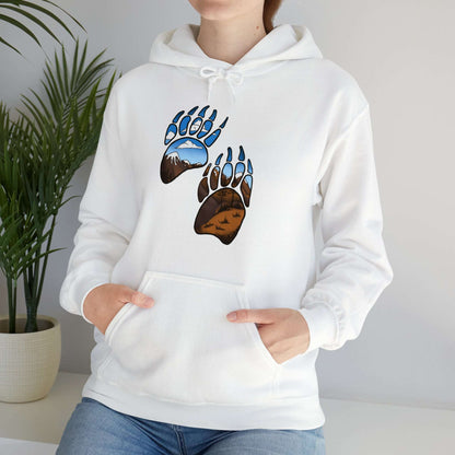 bear paws Unisex Heavy Blend™ Hooded Sweatshirt Hoodie Printify   