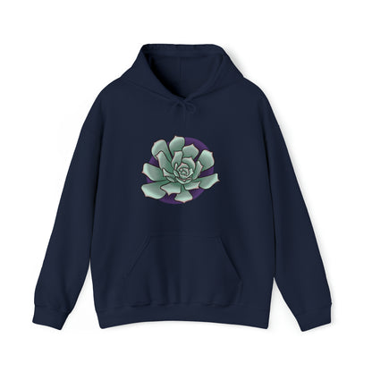 succulent Unisex Heavy Blend™ Hooded Sweatshirt Hoodie Printify Navy S 