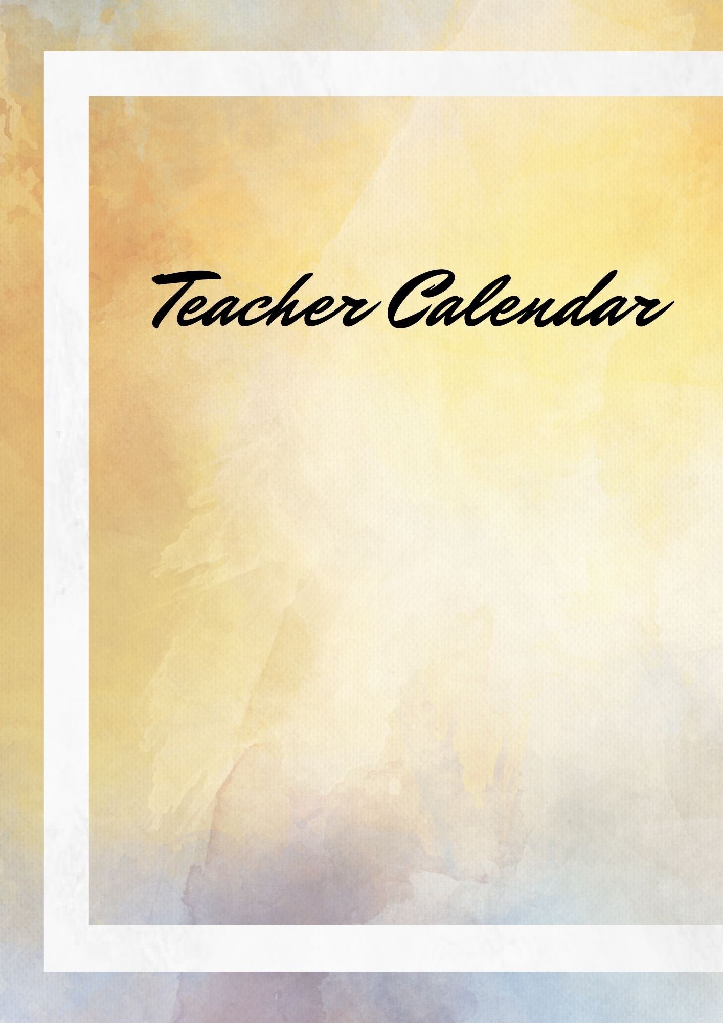 Teacher planner CANVA template  April & Mae designs and alterations   