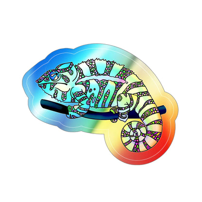 Chameleon Holographic Die-cut Sticker Paper products Printify   