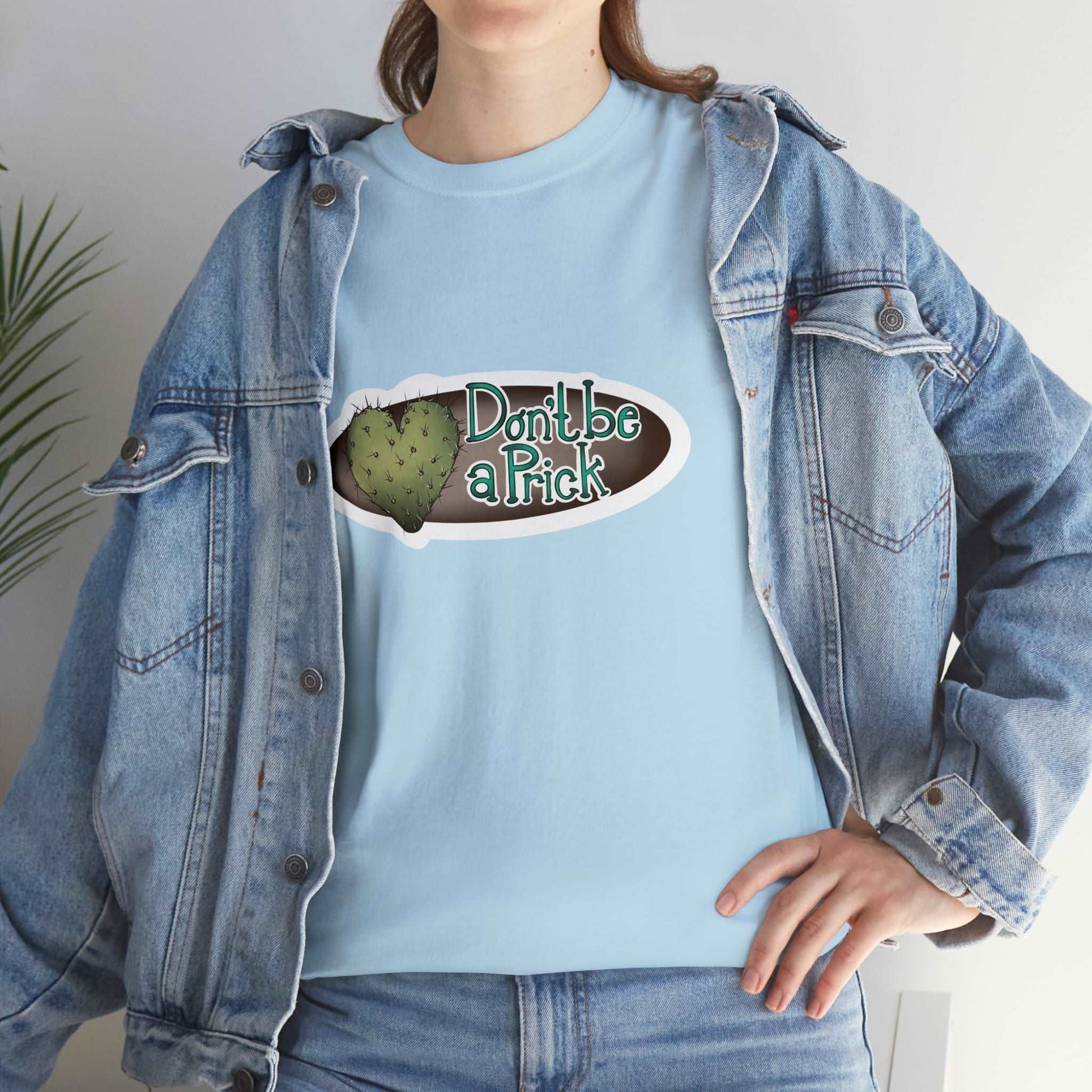 dont be a prick Unisex Heavy Cotton Tee T-Shirt Printify   