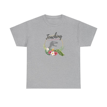 Teaching is a walk in the park Unisex Heavy Cotton Tee T-Shirt Printify   