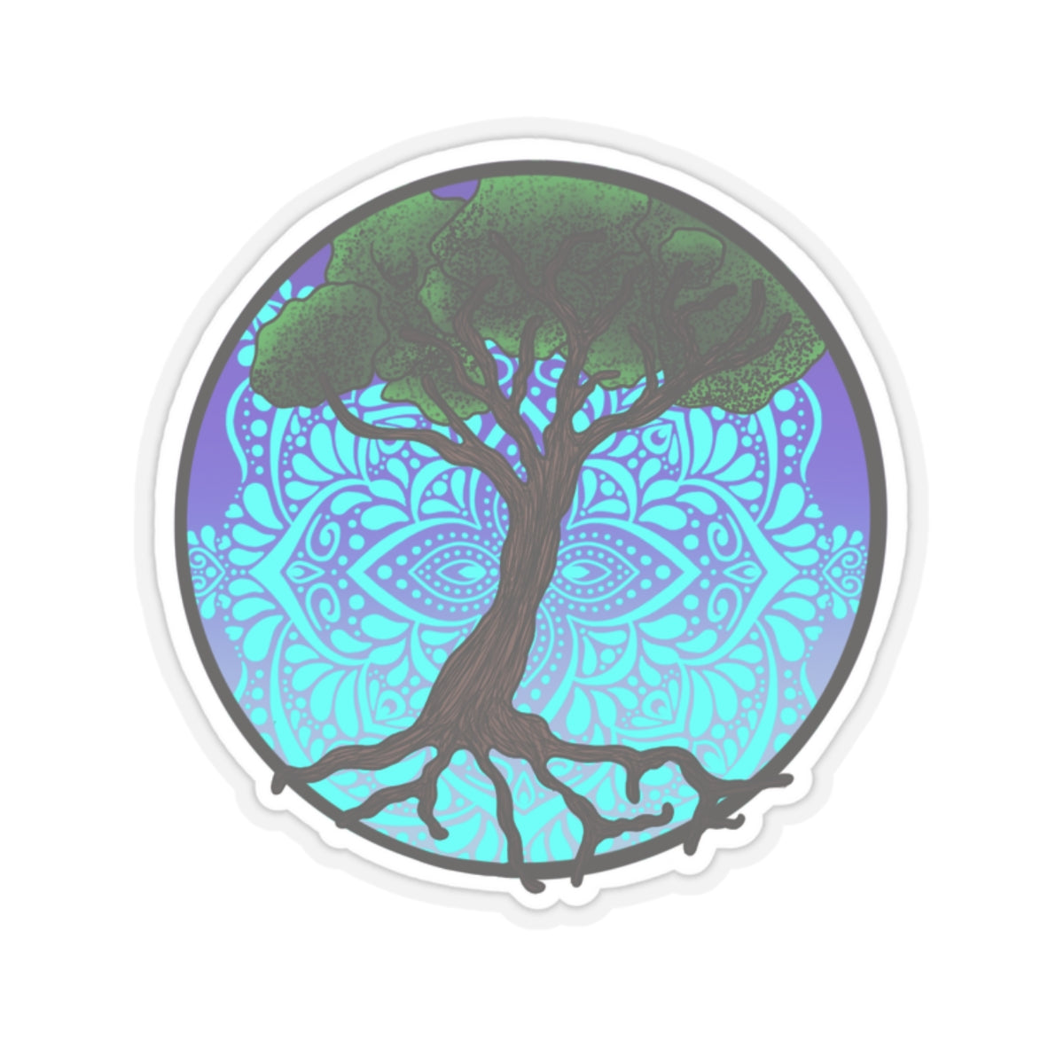 Tree of life Kiss-Cut Sticker Paper products Printify   