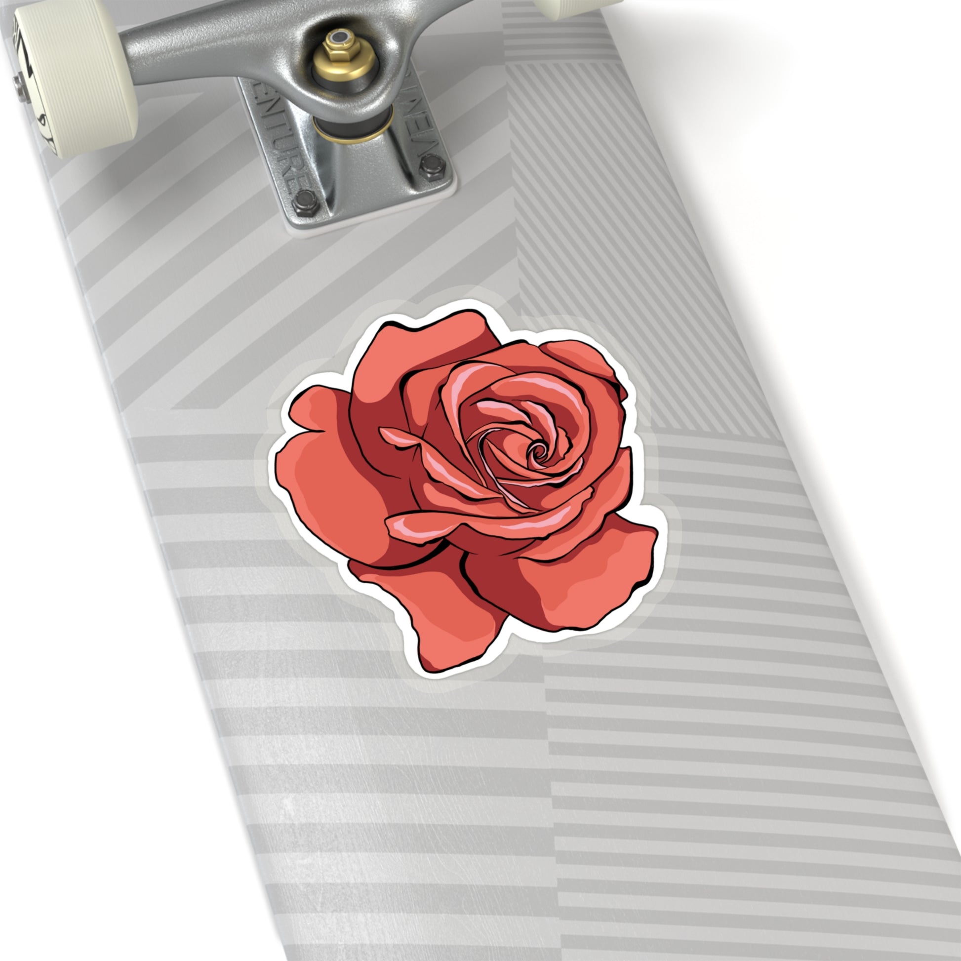 Rose Kiss-Cut Sticker Paper products Printify   