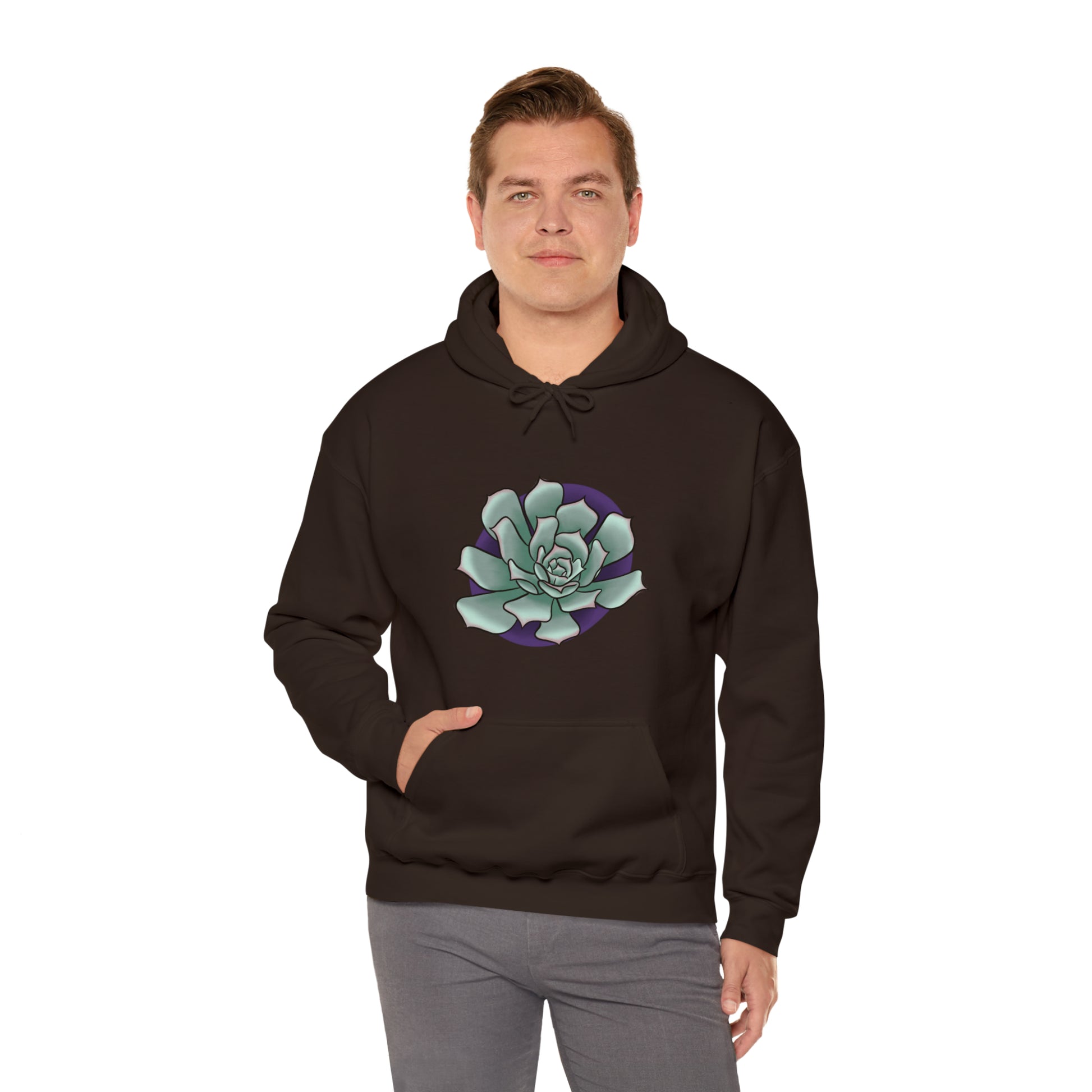 succulent Unisex Heavy Blend™ Hooded Sweatshirt Hoodie Printify   