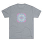 Trans pride Mandala Unisex Tri-Blend Crew Tee T-Shirt Printify Tri-Blend Premium Heather S 