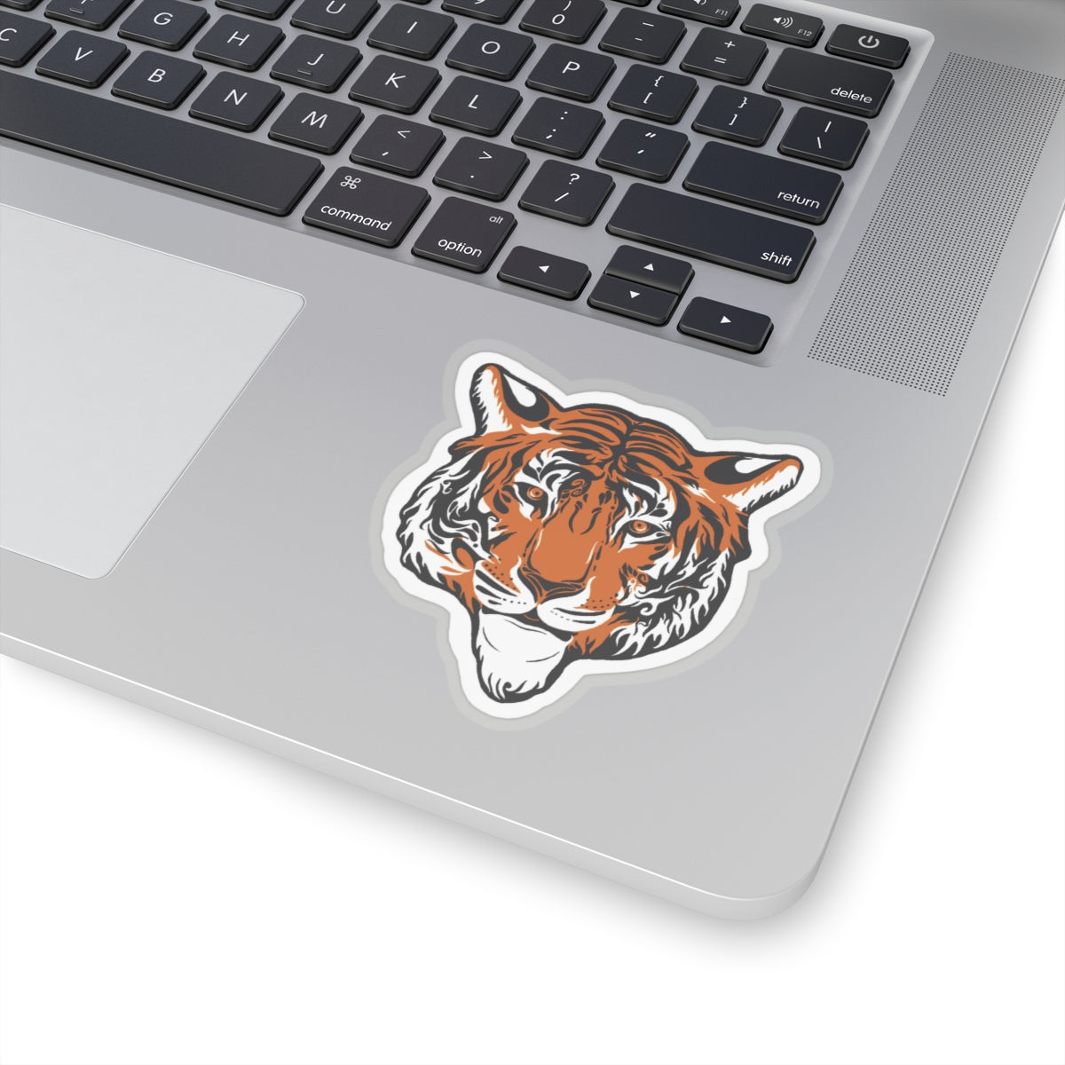 Tiger Kiss-Cut Sticker Paper products Printify 3" × 3" Transparent 