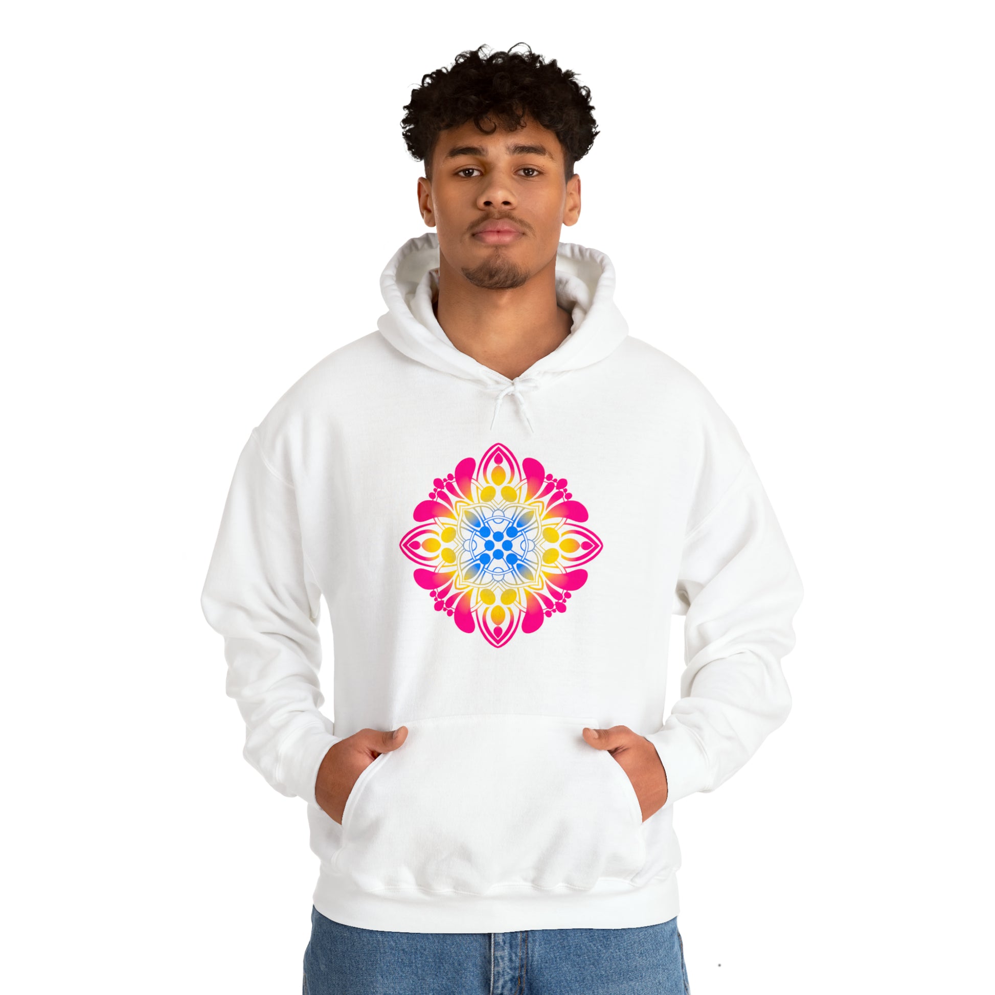 pansexual pride Unisex Heavy Blend™ Hooded Sweatshirt Hoodie Printify   