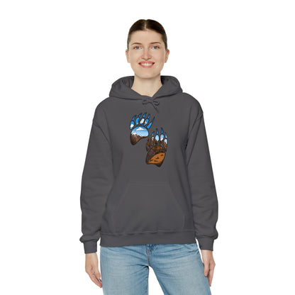 bear paws Unisex Heavy Blend™ Hooded Sweatshirt Hoodie Printify   