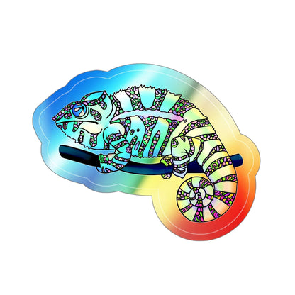 Chameleon Holographic Die-cut Sticker Paper products Printify   