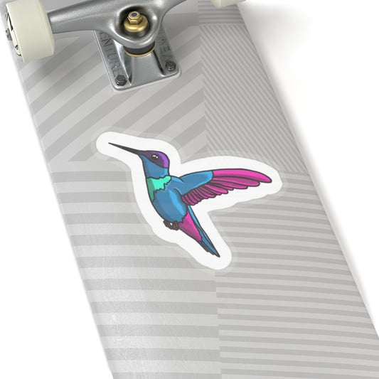 Hummingbird Kiss-Cut Sticker Paper products Printify 6" × 6" Transparent 