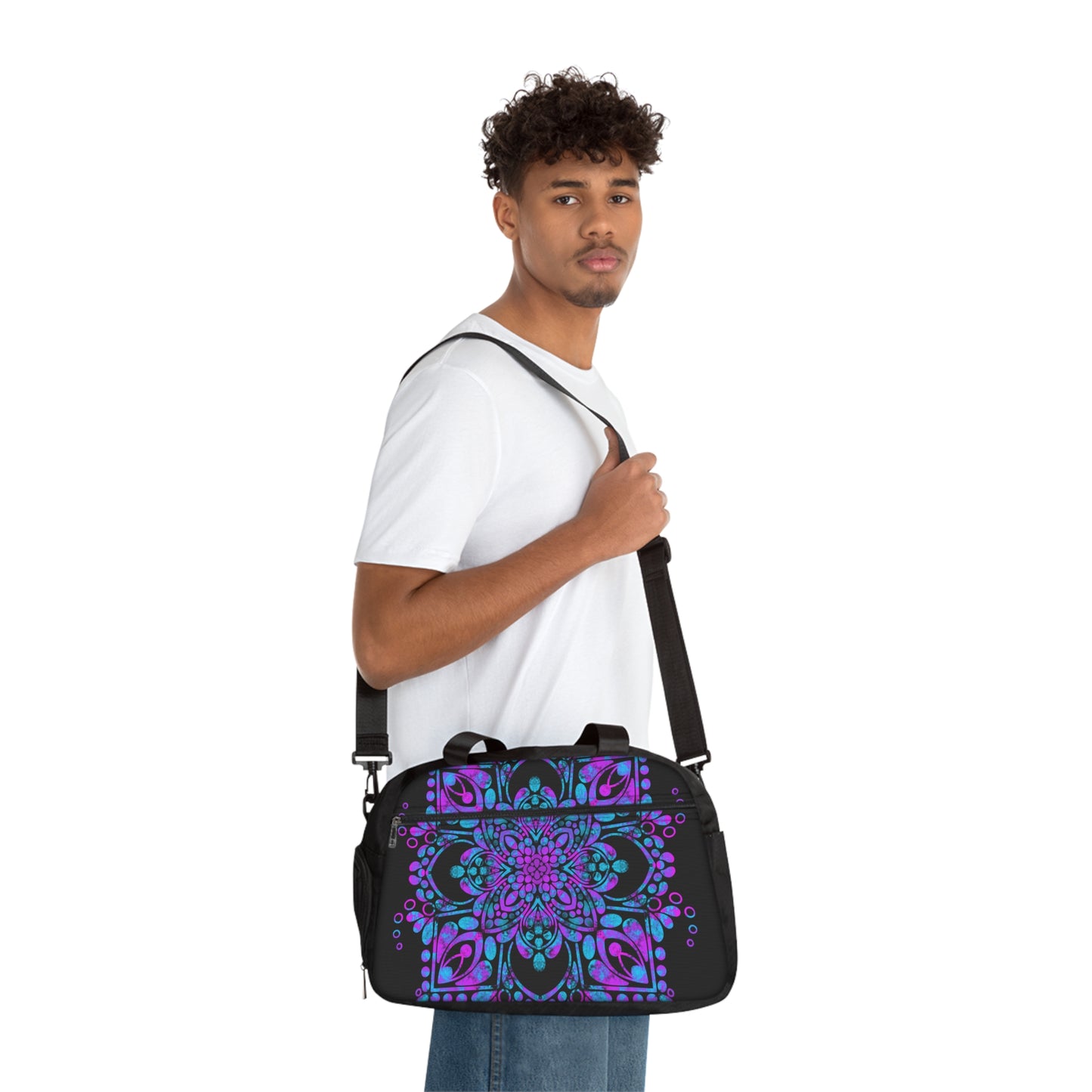 Mandala Fitness Handbag Bags Printify   