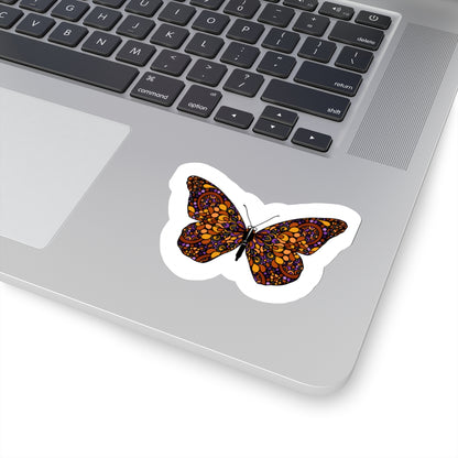 Butterfly Kiss-Cut Sticker Paper products Printify 3" × 3" White 