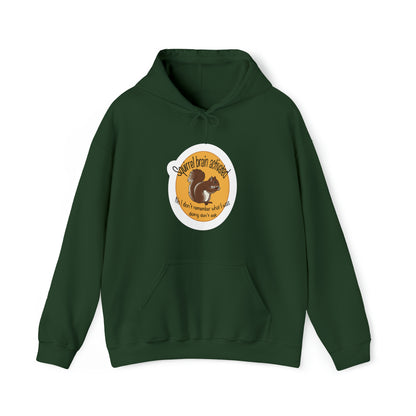 squirrel brain Unisex Heavy Blend™ Hooded Sweatshirt Hoodie Printify Forest Green S 