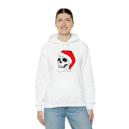 Santa Skull Unisex Heavy Blend™ Hooded Sweatshirt Hoodie Printify   