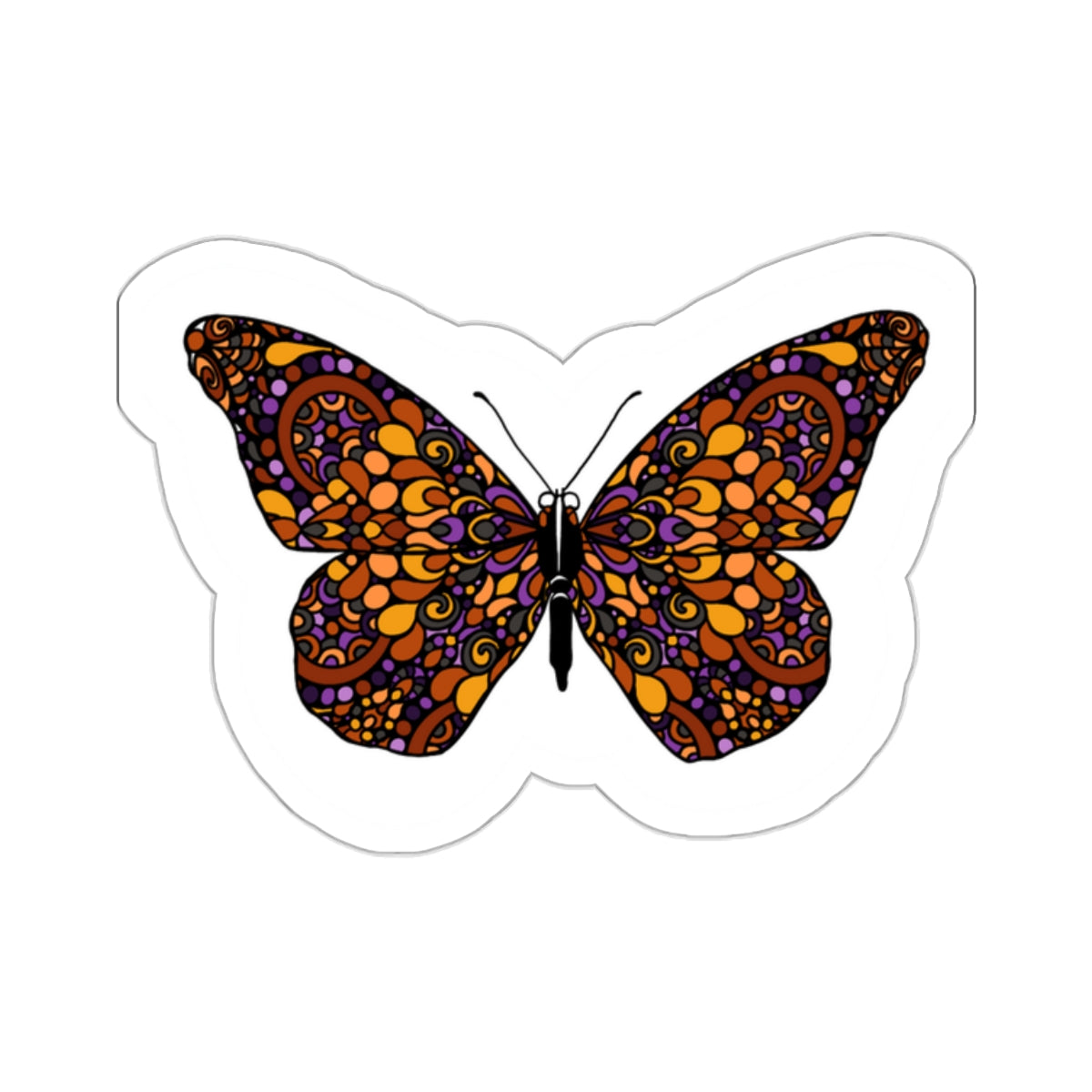 Butterfly Kiss-Cut Sticker Paper products Printify   