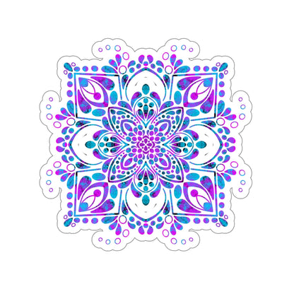 90’s Mandala Kiss-Cut Sticker Paper products Printify   