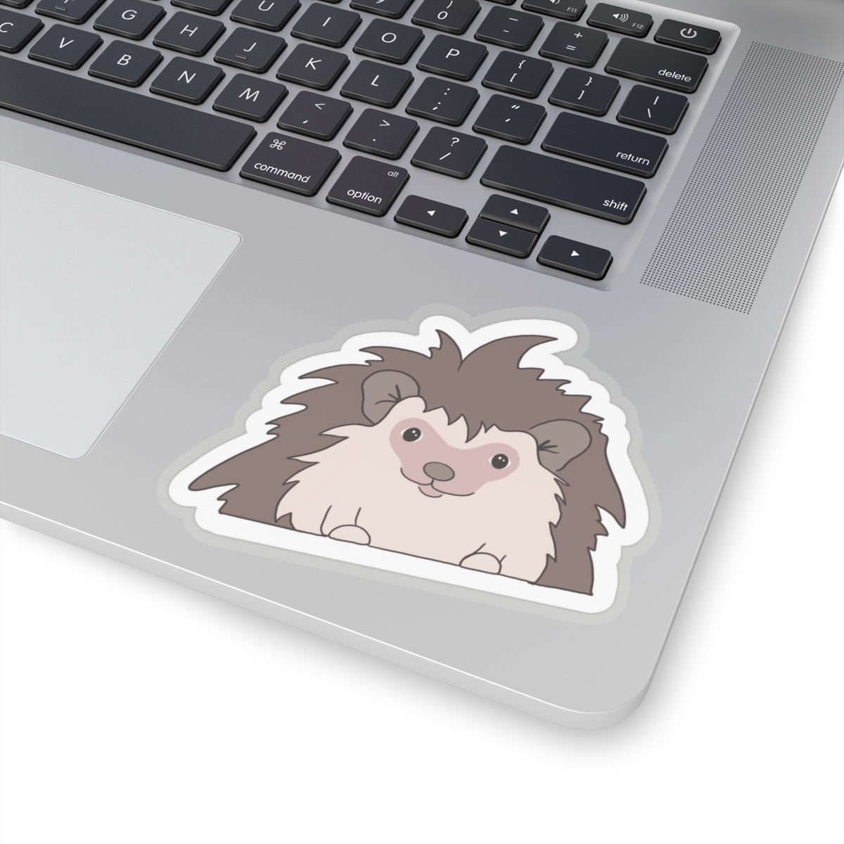 Hedgehog Kiss-Cut Sticker Paper products Printify   