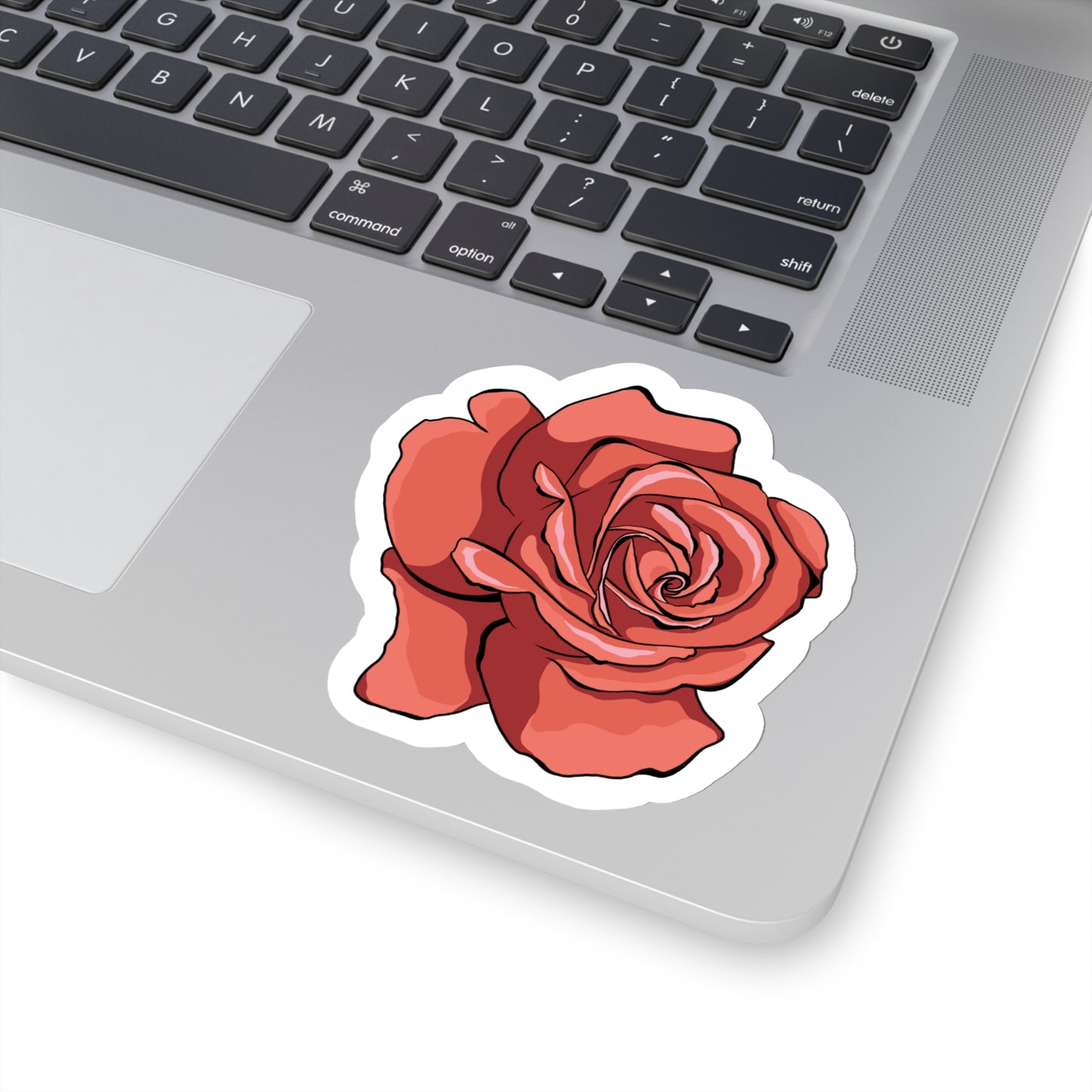 Rose Kiss-Cut Sticker Paper products Printify   