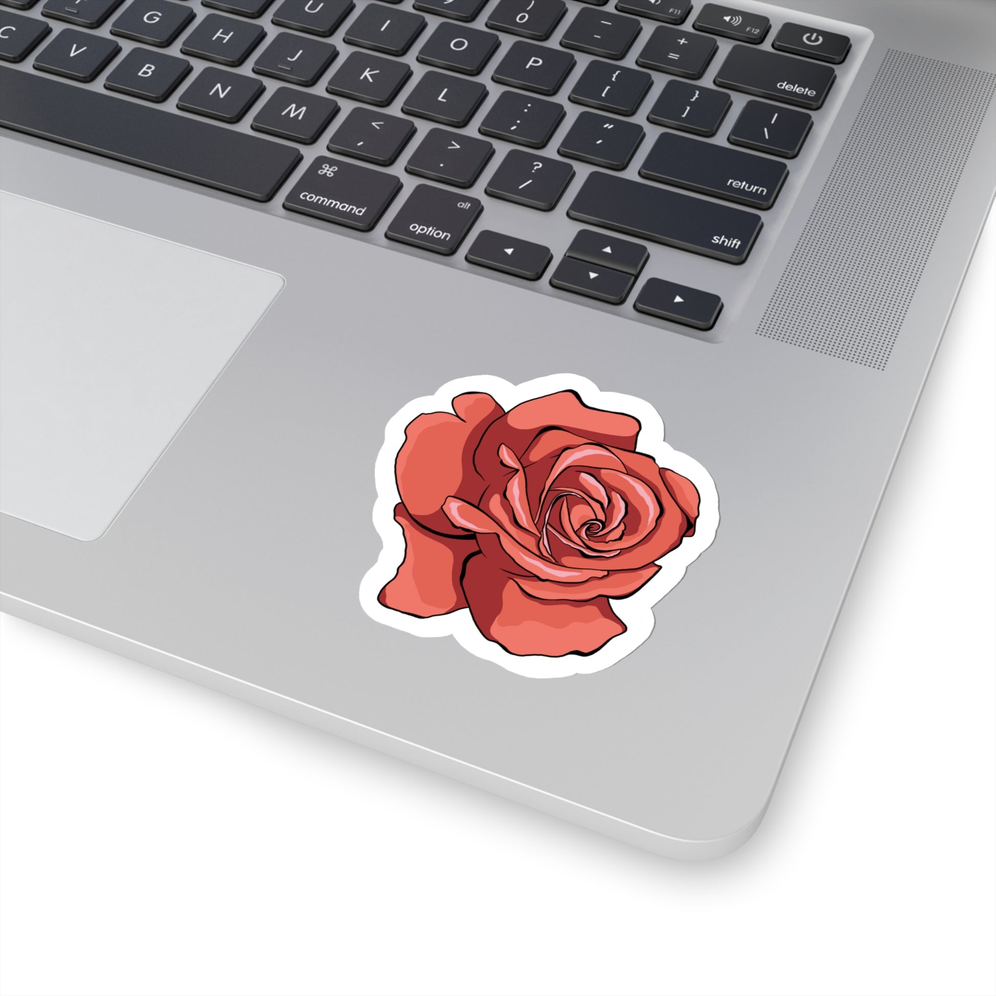 Rose Kiss-Cut Sticker Paper products Printify   