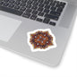 Skull pumpkin mandala Kiss-Cut Sticker Paper products Printify 3" × 3" White 