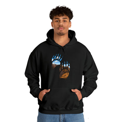 bear paws Unisex Heavy Blend™ Hooded Sweatshirt Hoodie Printify   