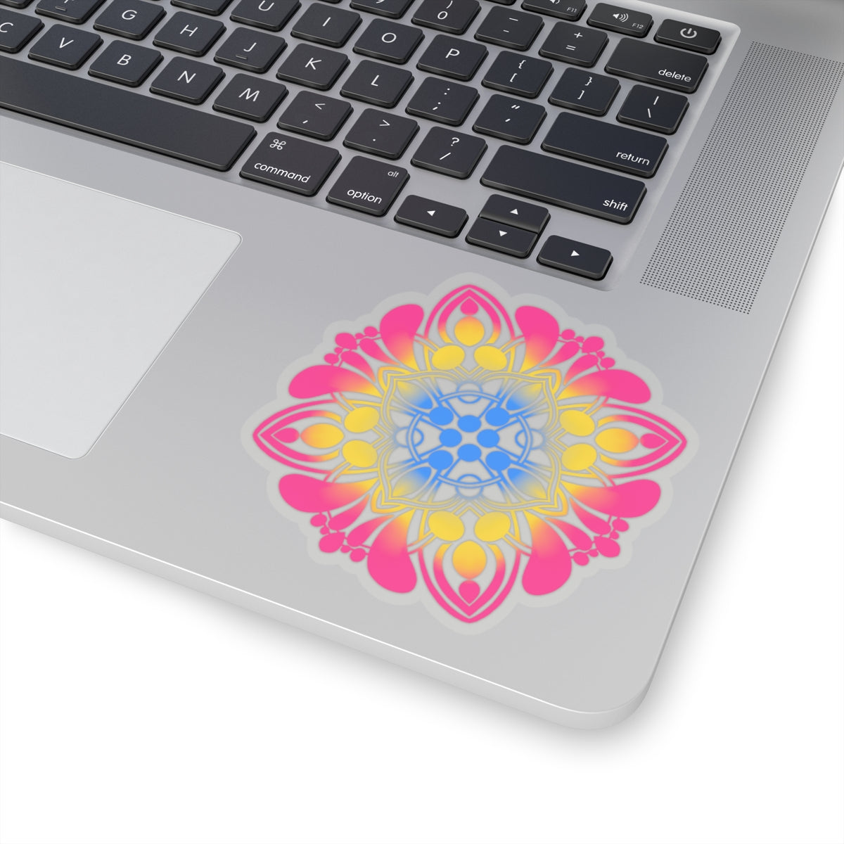 Pansexual pride Mandala Kiss-Cut Sticker Paper products Printify   