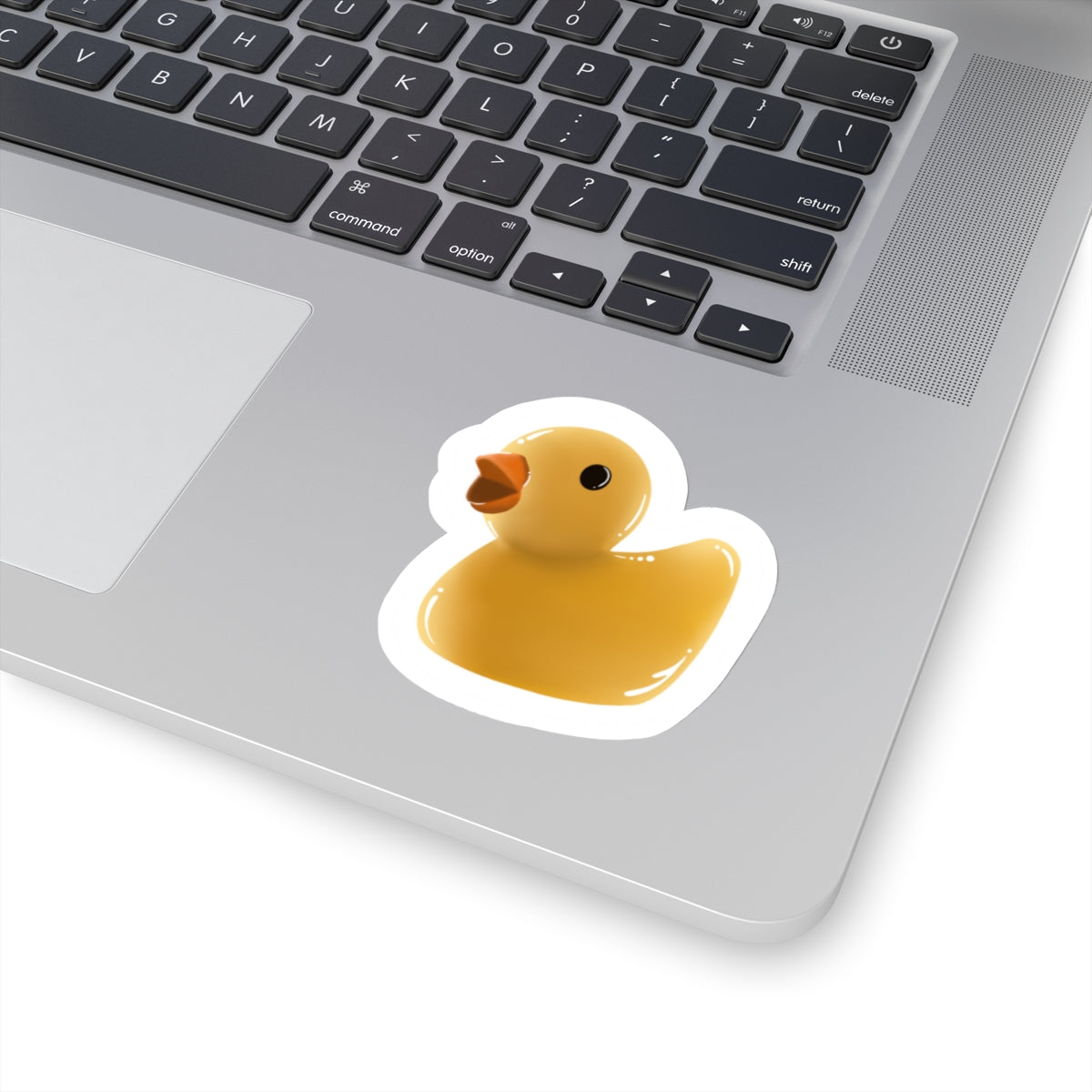 Rubber duckie Kiss-Cut Sticker Paper products Printify   