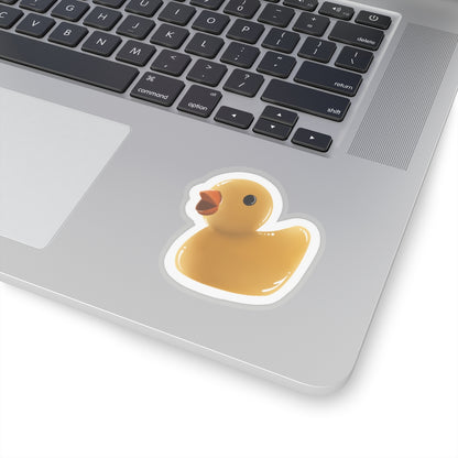 Rubber duckie Kiss-Cut Sticker Paper products Printify   