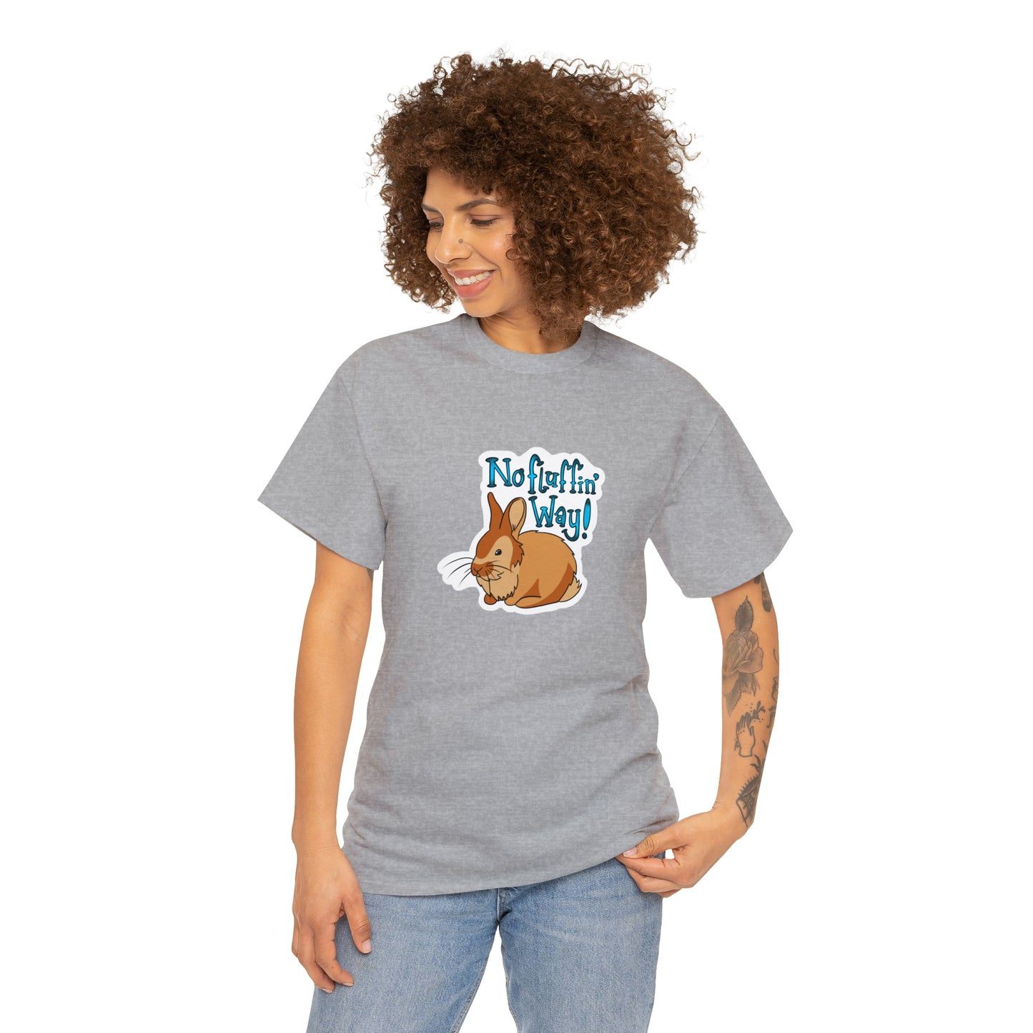 No fluffin Way Unisex Heavy Cotton Tee T-Shirt Printify   