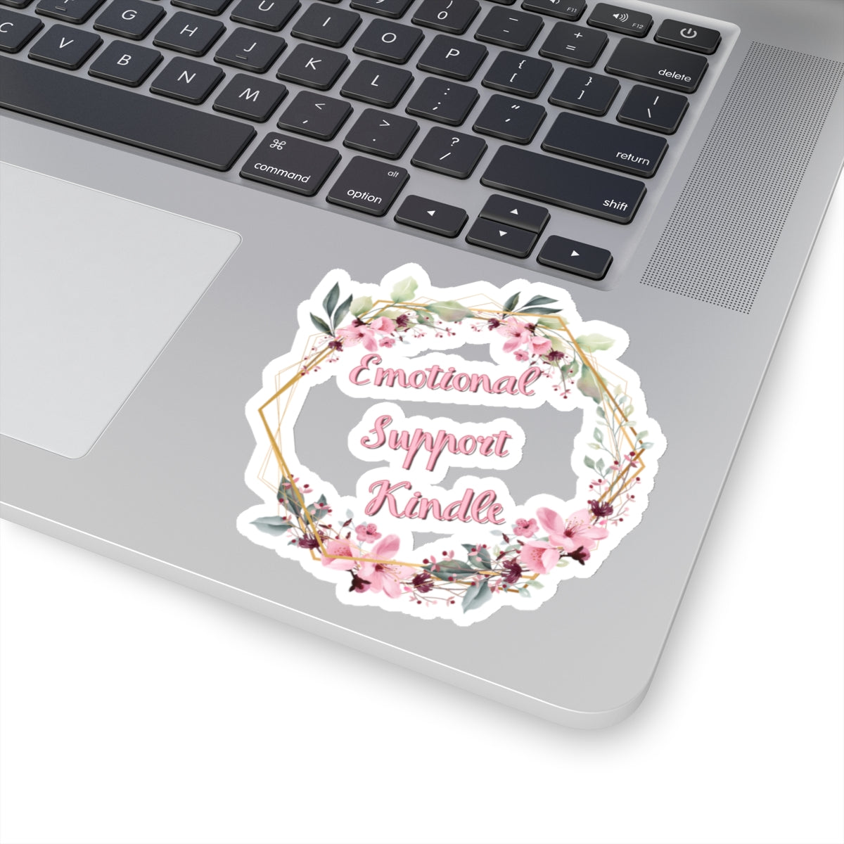 Emotional support kindle Kiss-Cut Sticker