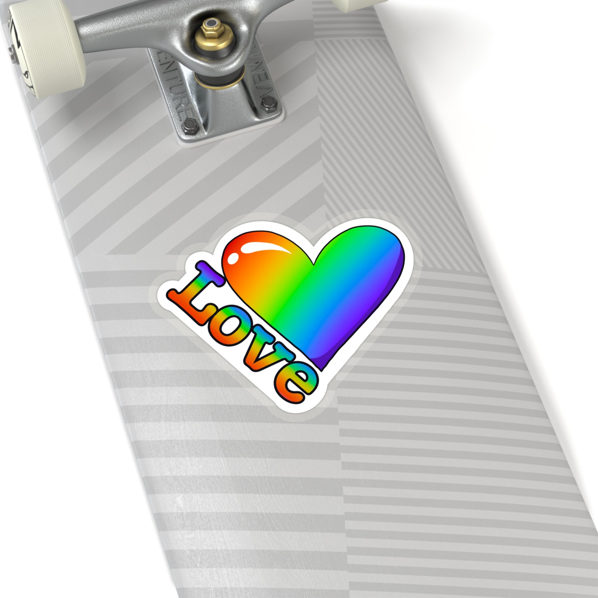 Pride love rainbow Kiss-Cut Sticker Paper products Printify   