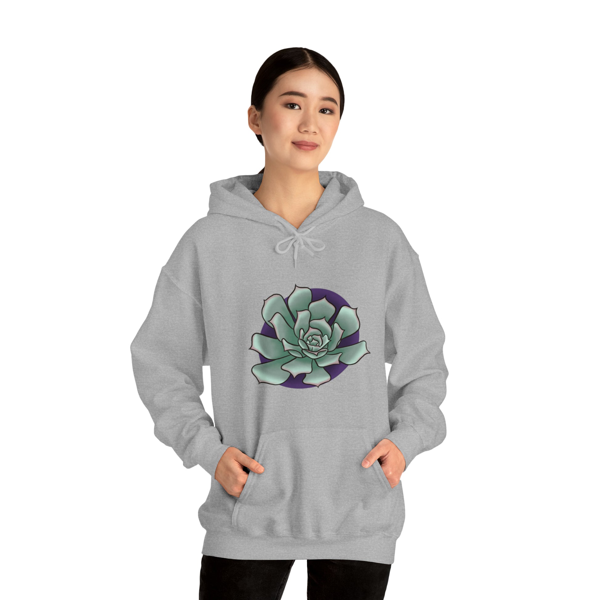 succulent Unisex Heavy Blend™ Hooded Sweatshirt Hoodie Printify   