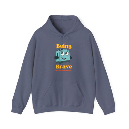 Brave little toaster Hoodie Hoodie Printify Heather Navy S 