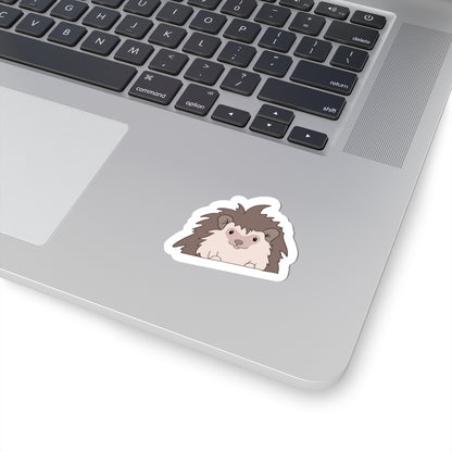 Hedgehog Kiss-Cut Sticker Paper products Printify   