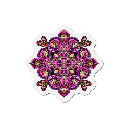 pink Mandala Die-Cut Magnet Home Decor Printify   